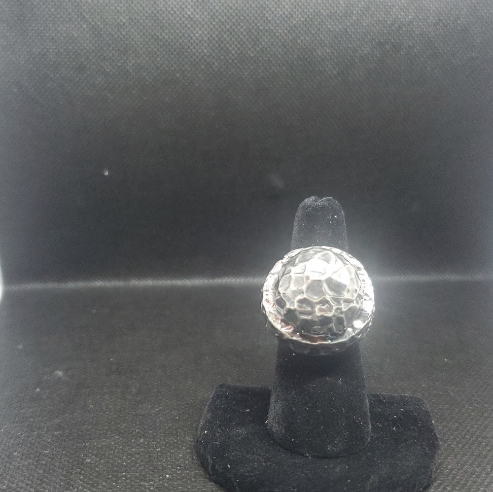 Turtle Back Shaped Silver 925 Ring - image 5